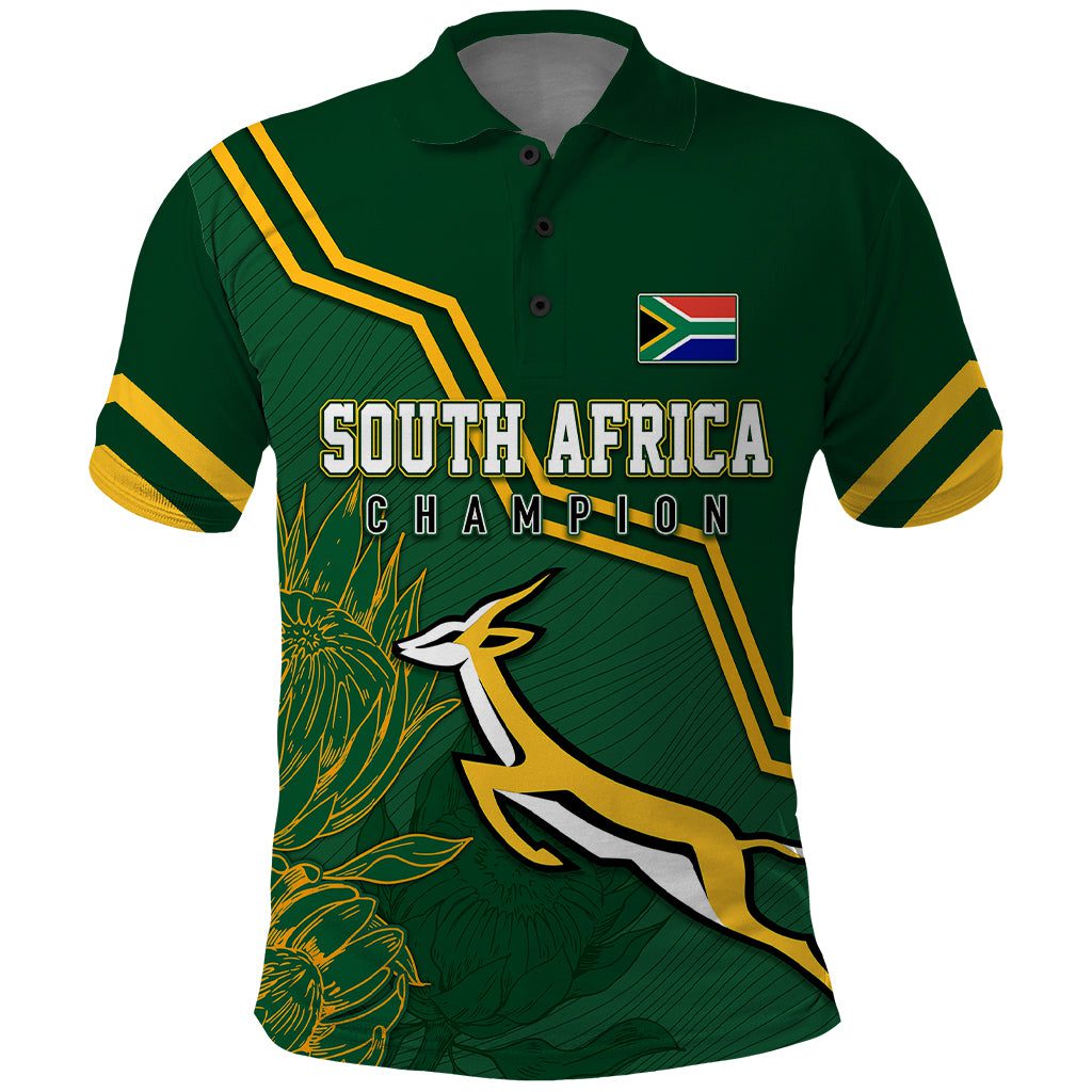 South Africa Rugby 2023 Polo Shirt Champions GO Bokke South Africa Rugby 2023 Polo Shirt Champions GO Bokke