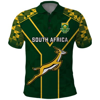 Custom South Africa Rugby Polo Shirt 2023 Go Springboks World Cup