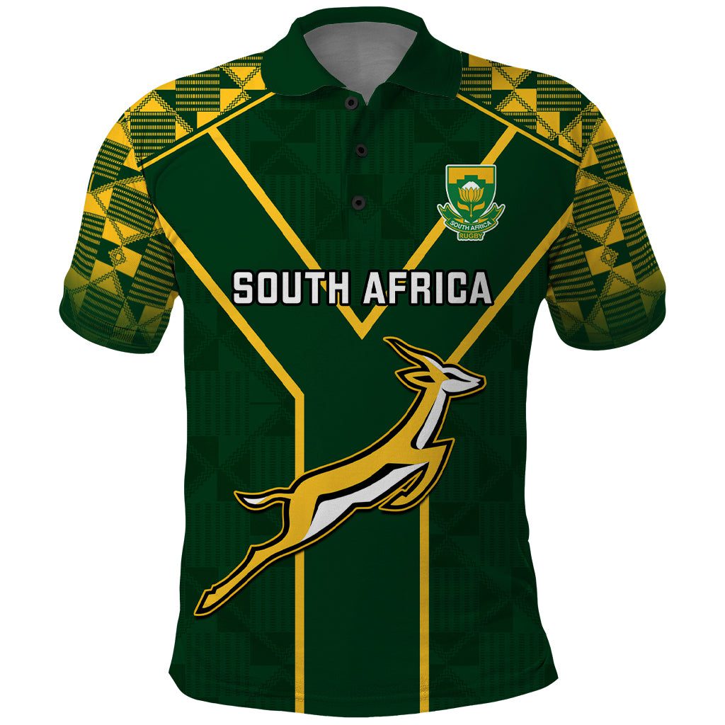 Custom South Africa Rugby Polo Shirt 2023 Go Springboks World Cup Custom South Africa Rugby Polo Shirt 2023 Go Springboks World Cup