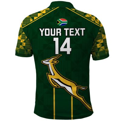 Custom South Africa Rugby Polo Shirt 2023 Go Springboks World Cup