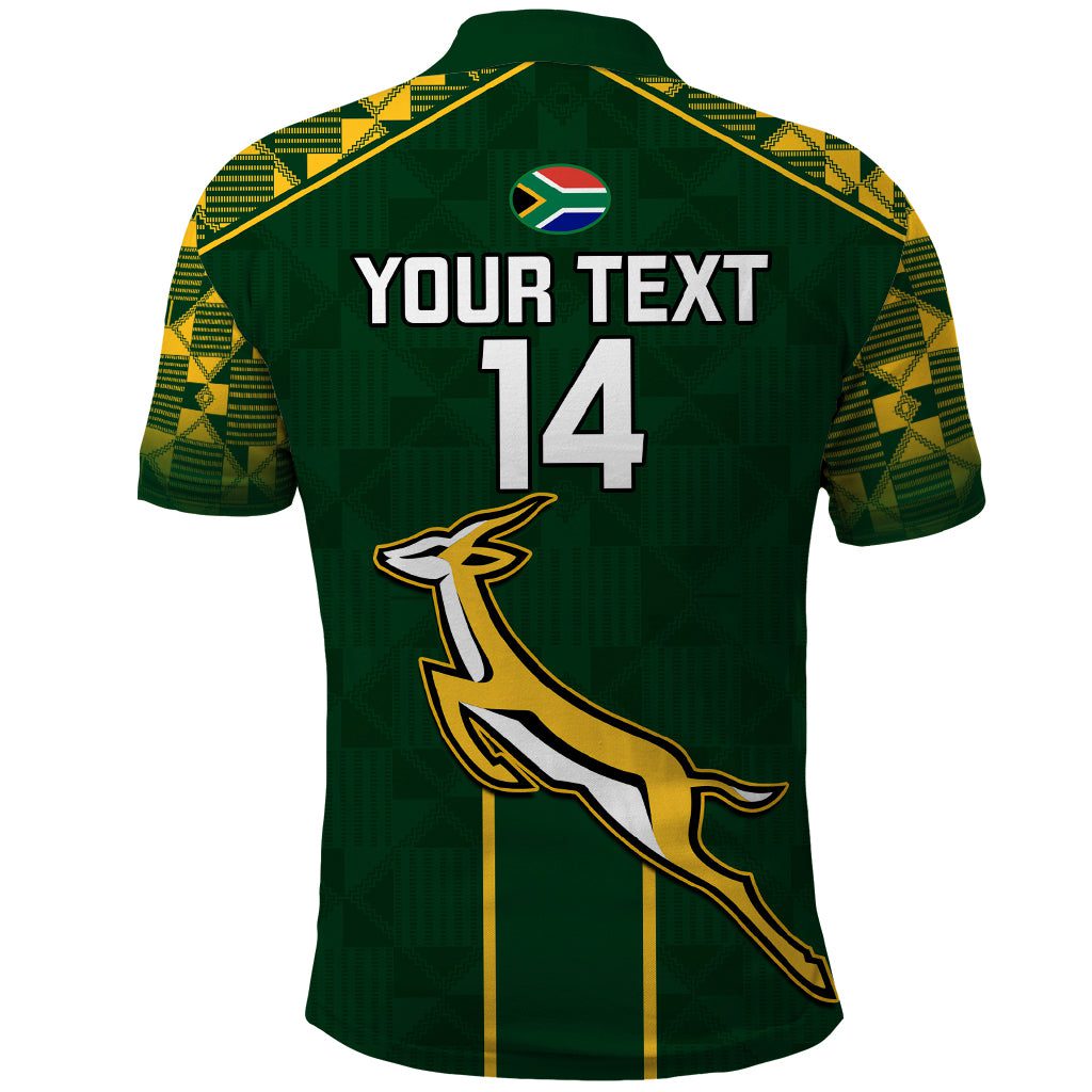 Custom South Africa Rugby Polo Shirt 2023 Go Springboks World Cup Custom South Africa Rugby Polo Shirt 2023 Go Springboks World Cup