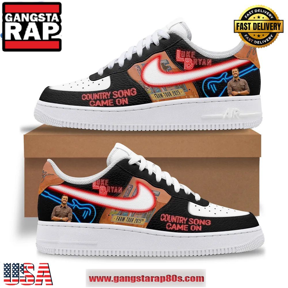Luke Bryan Farm Tour 2025 Air Force 1 Running Sneakers Shoes Luke Bryan Farm Tour 2025 Air Force 1 Running Sneakers Shoes