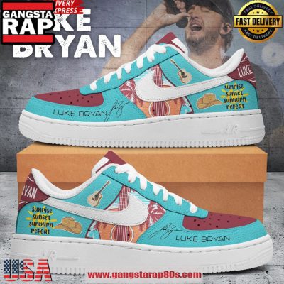 Luke Bryan Limited Edition Air Force 1 Running Sneakers Shoes