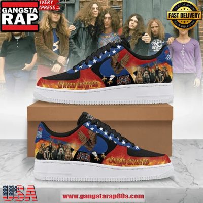 Lynyrd Skynyrd Freebird Flames Limited Air Force 1 Sneakers Shoes