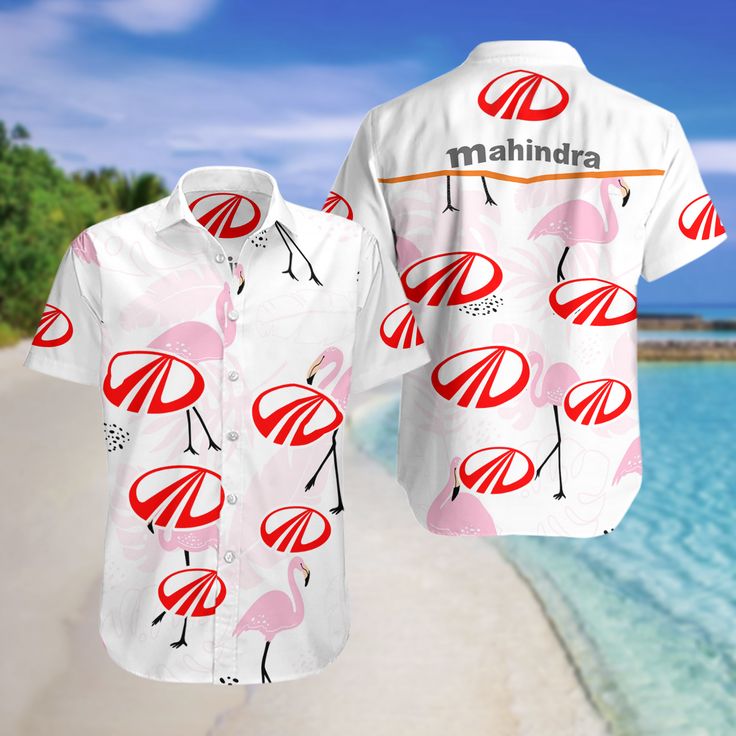 Mahindra White Hawaiian Shirt Mahindra White Hawaiian Shirt