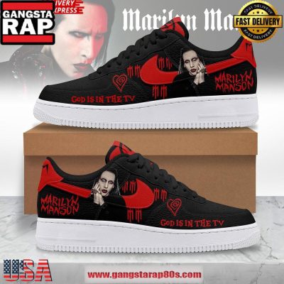Marilyn Manson God Is in the TV Special Air Force 1 Sneakers Shoes