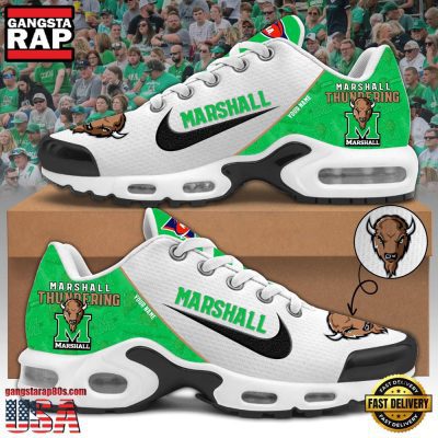 NCAA Custom Name Marshall Thundering Herd Football Mascot Symbol Air Max Plus Shoes Running Sneakers