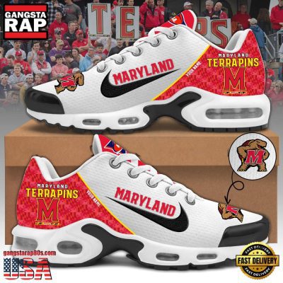 NCAA Custom Name Maryland Football Mascot Symbol Air Max Plus Shoes Running Sneakers