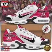 NCAA Custom Name Massachusetts Minutemen Football Mascot Symbol Air Max Plus Shoes Running Sneakers