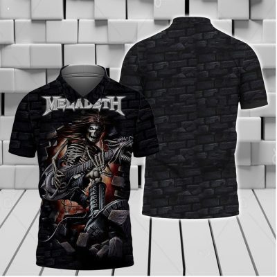 Megadeth Wake Up Dead Polo Shirt