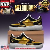 Melbourne Storm Gold Limited Edition Air Force 1 Running Sneakers Shoes