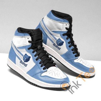 NBA Memphis Grizzlies Blue White Air Jordan 1 High Sneakers