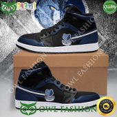 Memphis Grizzlies NBA Team Navy Blue Black Air Jordan 1 High Sneakers
