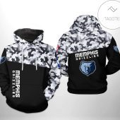 NBA Memphis Grizzlies Black Camo Pullover Hoodie