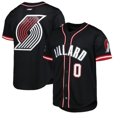 NBA Portland Trail Blazers Custom Name Number Black Baseball Jersey
