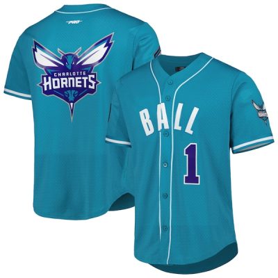 NBA Charlotte Hornets Custom Name Number Teal Edition Baseball Jersey