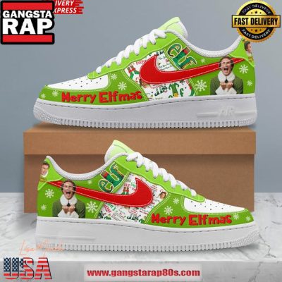 Merry Elfmas Holiday Special Edition Air Force 1 Running Sneakers