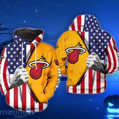 NBA Miami Heat US Flag Pullover Hoodie V2