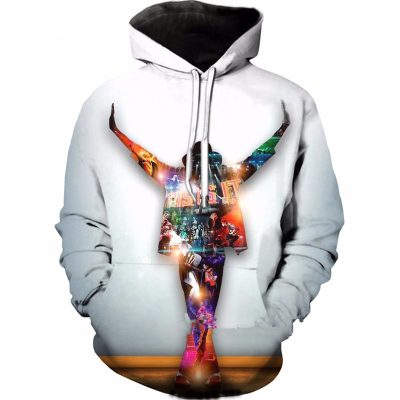 Michael Jackson White Pullover Hoodie