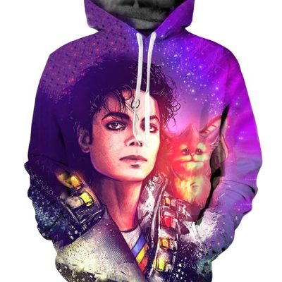 Michael Jackson Purple Pullover Hoodie