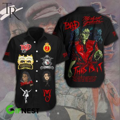 Michael Jackson Dangerous World Tour Thriller Hawaiian Shirt
