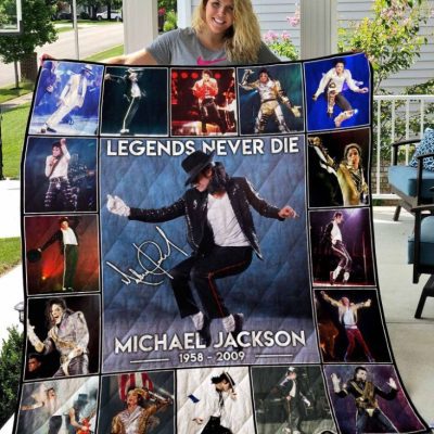 Michael Jackson Legend Never Die Quilt Blanket