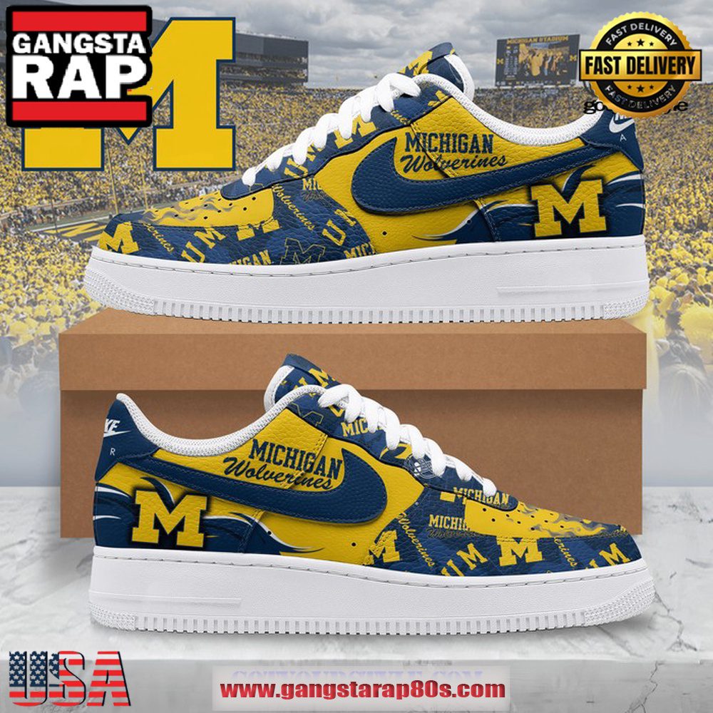 Michigan Wolverines Limited 2024 Edition Air Force 1 Running Sneakers Shoes Michigan Wolverines Limited 2024 Edition Air Force 1 Running Sneakers Shoes