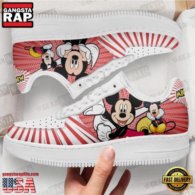 Mickey And Minnie Mouse Air Force 1 Shoes Sneakers