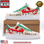 Mickey Mouse Merry Christmas 2024 Limited Edition Air Force 1 Running Sneakers Shoes