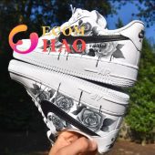 Midnight Blossoms Custom Air Force 1 Rocking Picture - demo10