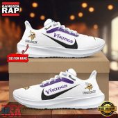 Custom Name Minnesota Vikings New Design Air Force 1 Shoes Running Sneakers