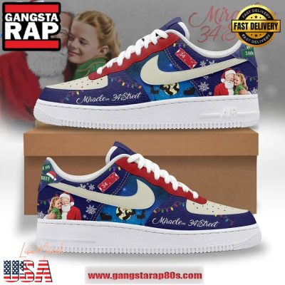 Miracle On 34th Street Limited Edition Air Force 1 Running Sneakers Shoes