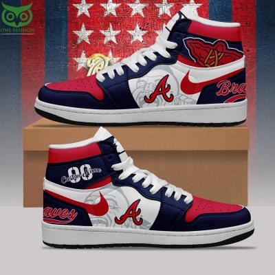 MLB Atlanta Braves Limited Custom Air Jordan High Top