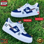 MLB Detroit Tigers Custom Name Number New Design Air Force 1 Shoes Sneaker