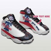 MLB Philadelphia Phillies Custom Name Air Jordan 13 Shoes For Men Women