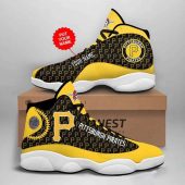 MLB Pittsburgh Pirates Custom Name Air Jordan 13 Shoes For Men Women