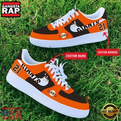 MLB San Francisco Giants Custom Name Number New Design Air Force 1 Shoes Sneaker
