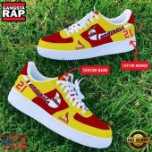 MLB St Louis Cardinals Custom Name Number New Design Air Force 1 Shoes Sneaker