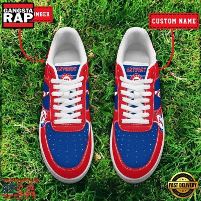 MLB Texas Rangers Custom Name Number New Design Air Force 1 Shoes Sneaker