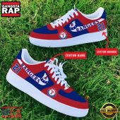 MLB Texas Rangers Custom Name Number New Design Air Force 1 Shoes Sneaker