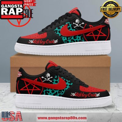 Motley Crue Limited Edition Air Force 1 Running Sneakers Shoes