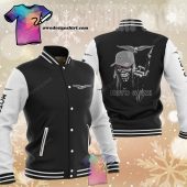 Moto Guzzi Black White Baseball Jacket