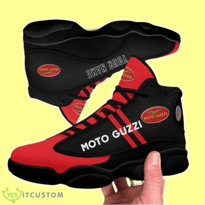 Moto Guzzi Custom Name Red Black Air Jordan 13 Shoes
