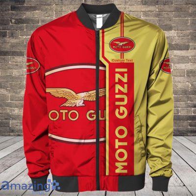 Moto Guzzi Custom Text Big Logo Bomber Jacket