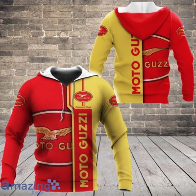 Moto Guzzi Custom Text Big Logo Pullover Hoodie