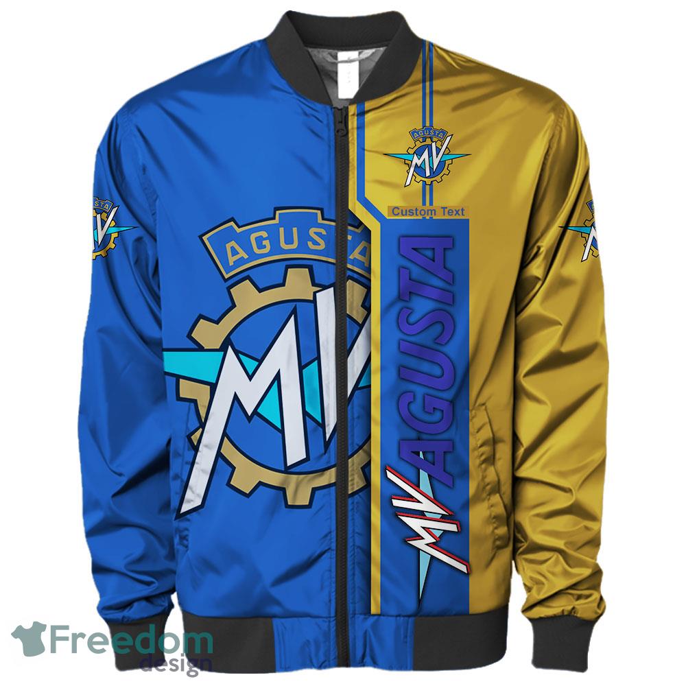 MV Agusta Custom Text Logo Bomber Jacket MV Agusta Custom Text Logo Bomber Jacket