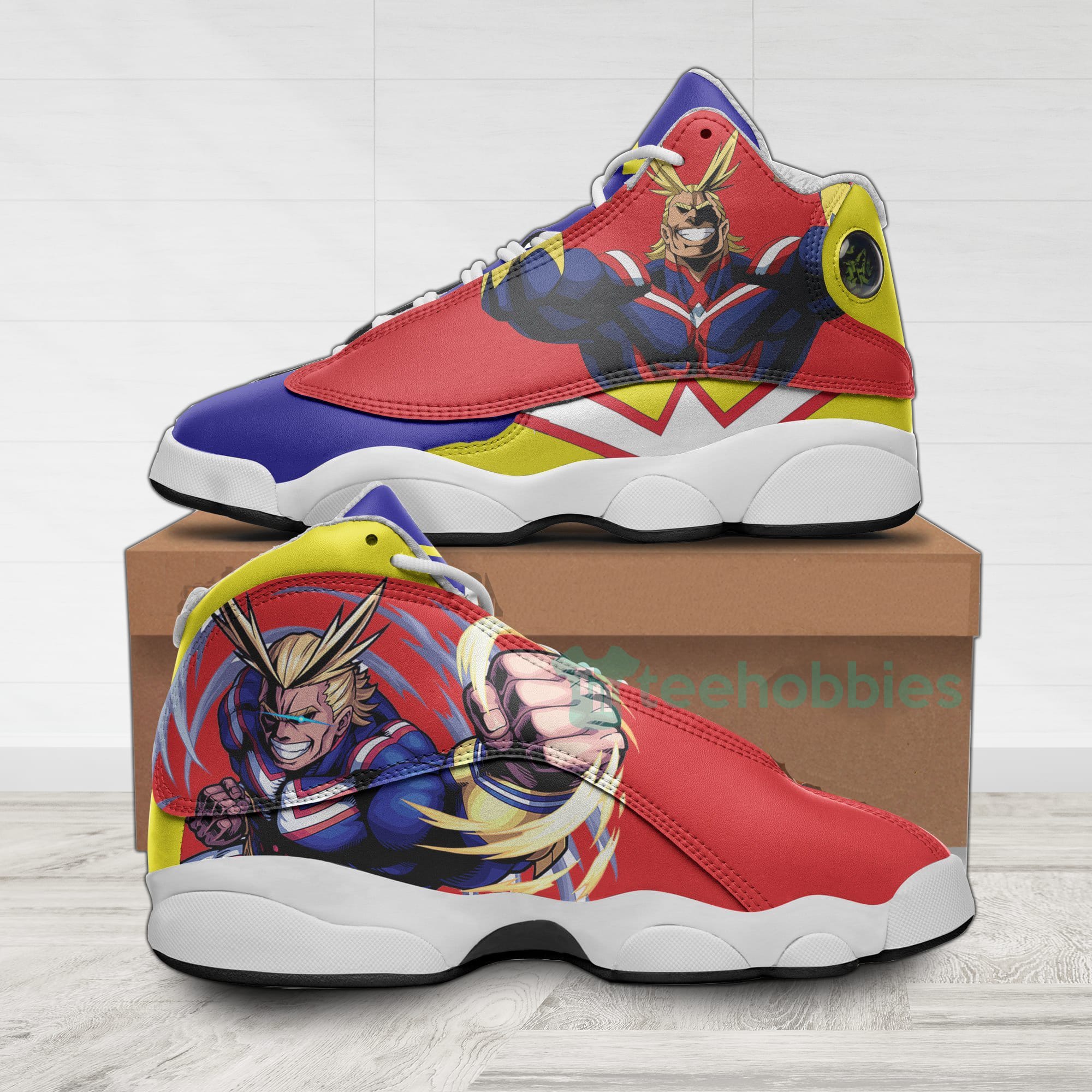 MY HERO ACADEMIA All Might Red Air Jordan 13 Shoes MY HERO ACADEMIA All Might Red Air Jordan 13 Shoes