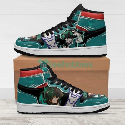 MY HERO ACADEMIA Izuku Midoriya Teal Air Jordan 1 High Sneakers