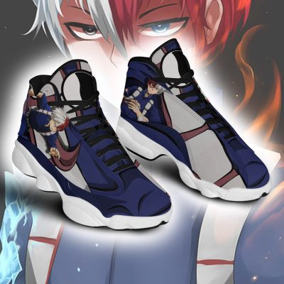 MY HERO ACADEMIA Shoto Todoroki Blue Air Jordan 13 Shoes