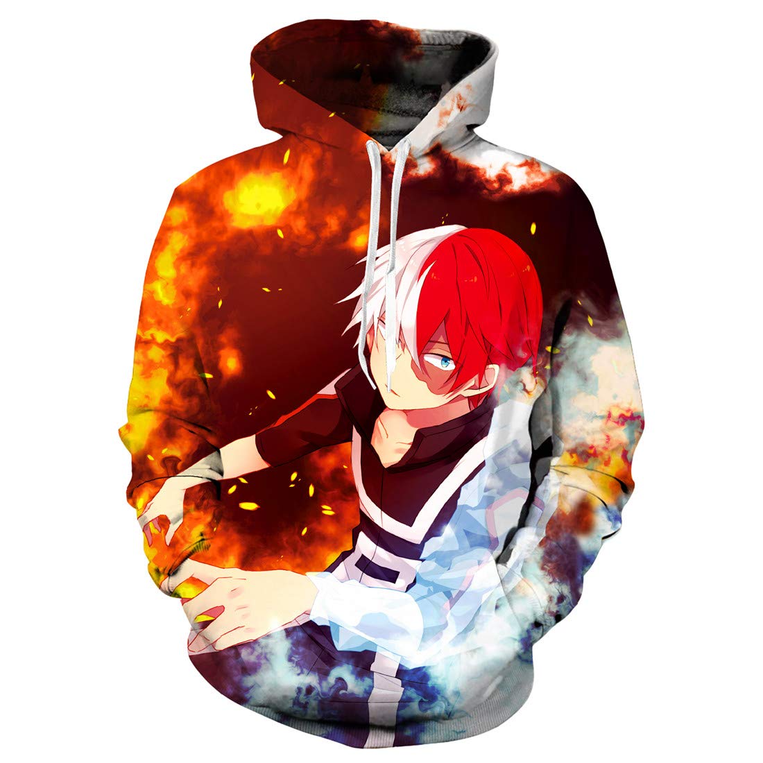 MY HERO ACADEMIA Shoto Todoroki Brown Pullover Hoodie MY HERO ACADEMIA Shoto Todoroki Brown Pullover Hoodie